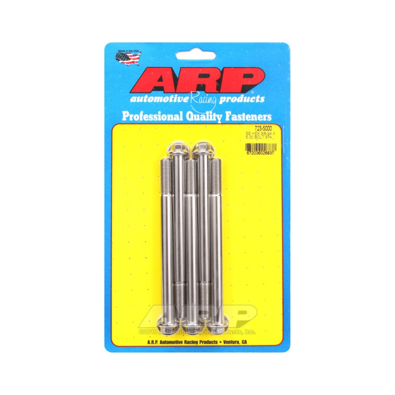 Șuruburi și piulițe universale ARP cu cap mic 3/8-24 – Oțel inoxidabil, hexagonale, x5 - ARP-723-5000 - 723-5000 - 3666618198811